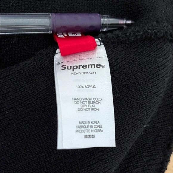 💎Supreme Junya Watanabe Black Beanie with Graphic Man💎 - Picture 7 of 7